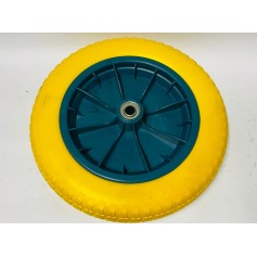 PU Wheel Tyre (PVC Hub Blue) Yellow