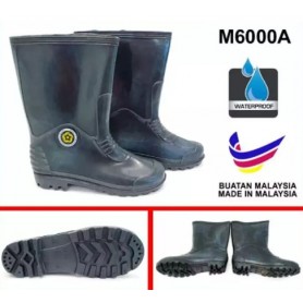 6000 A PVC Boots Black With Cloth