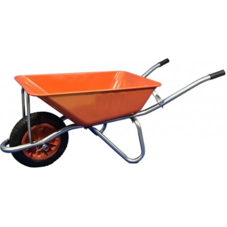 Wheel Barrow 3 In 1 Heavy Duty Orange Silver Ching Shing Trading