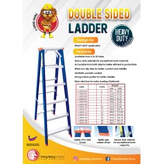 (LION) DOUBLE SIDED H/D ALUMINIUM LADDER